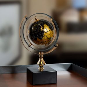 Decorative world globe with stand