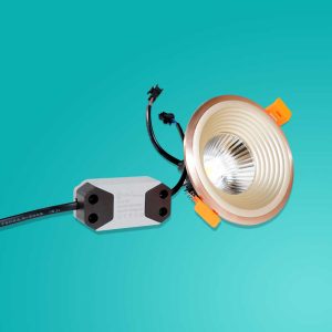 LED downlights COB polish body 1-watt to 3-watt , 1-Inch 2-Inch 3-Inch 4.5-Inch wooden color